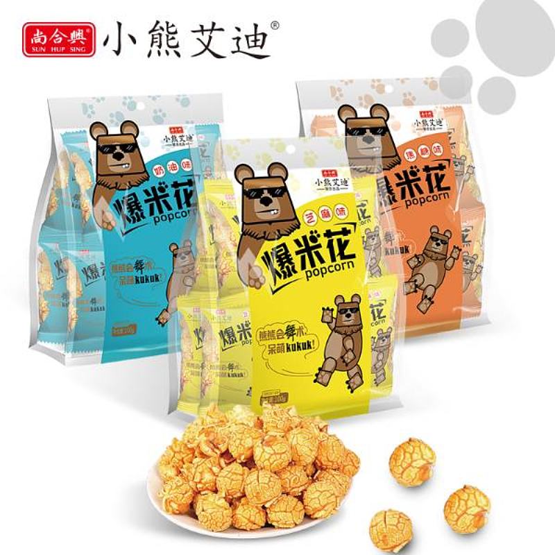 小熊艾迪爆米花袋装100g