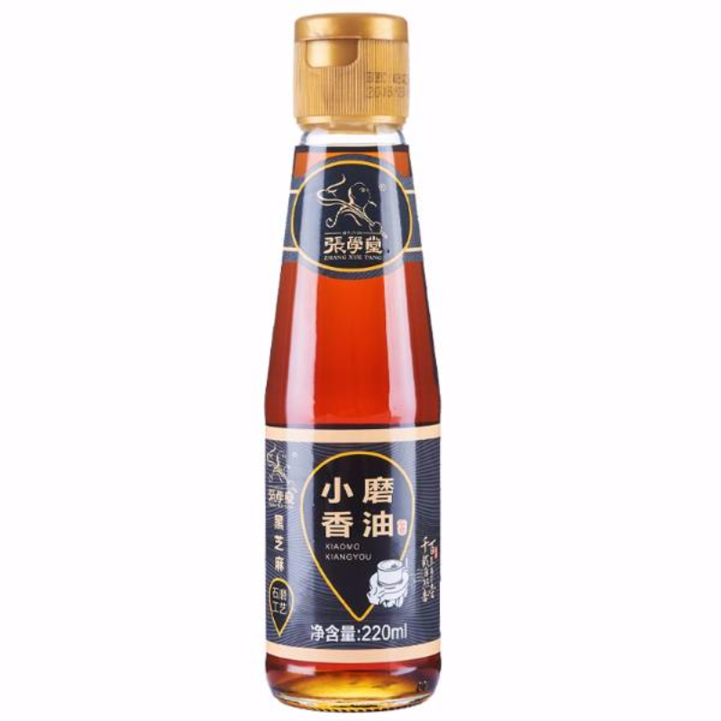 张学堂纯黑芝麻油220ml