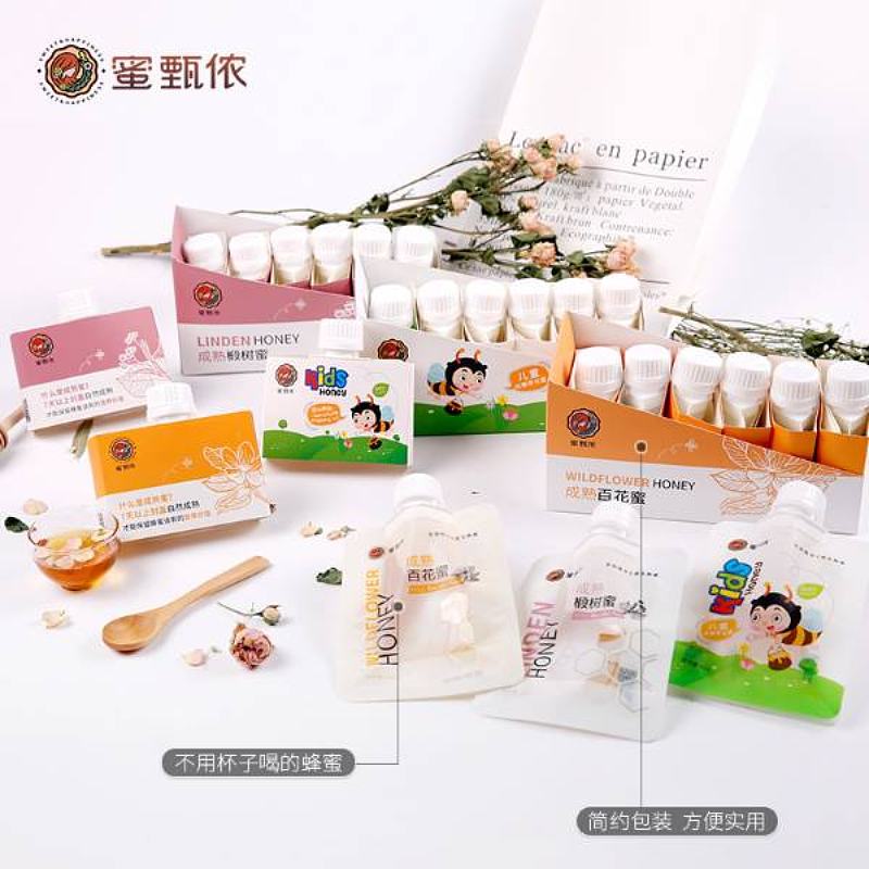 蜜甄侬自立袋装成熟蜂蜜