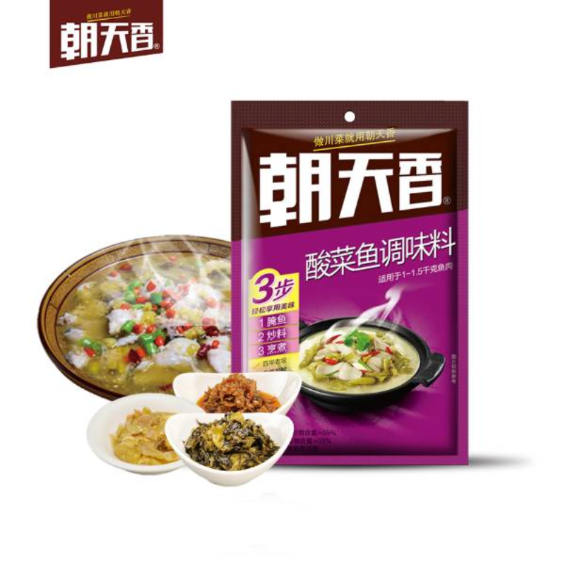 朝天香系列酸菜鱼调味料368克家用新品四川正宗川味老坛泡菜调料