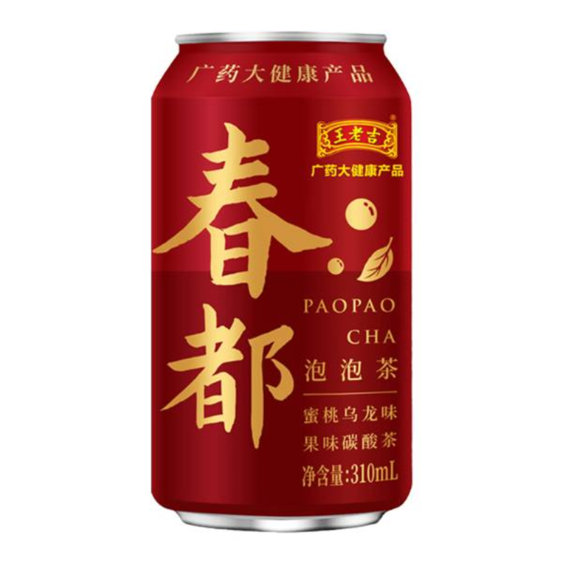 春都泡泡茶-蜜桃乌龙味果味碳酸茶