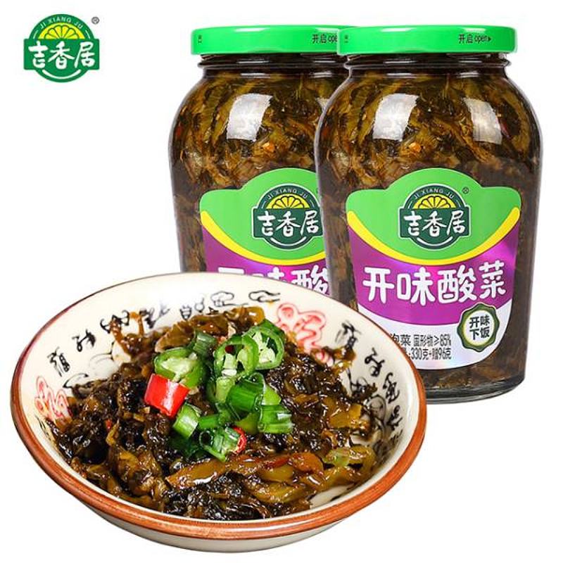 吉香居开味酸菜426g  下饭泡菜咸菜酸菜小菜