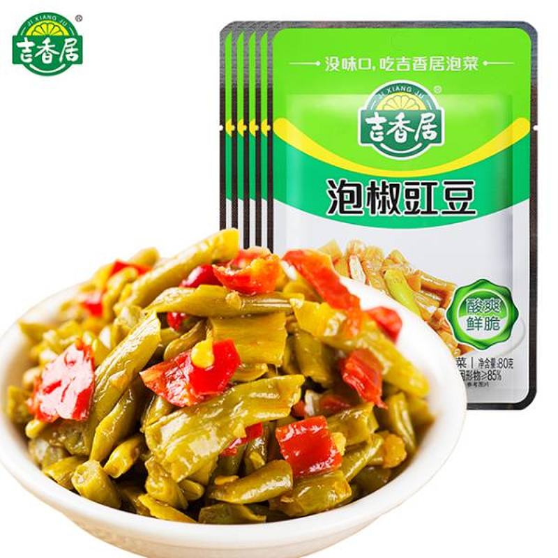 吉香居泡椒豇豆80g   下饭菜榨菜咸菜