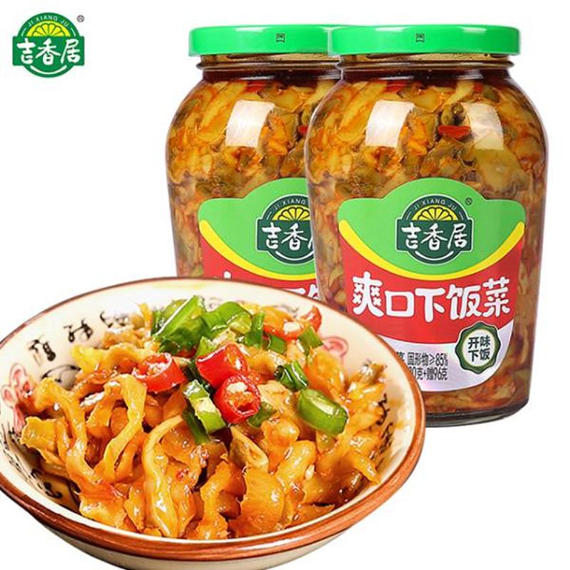 吉香居爽口下饭菜426g  下饭泡菜咸菜酸菜小菜