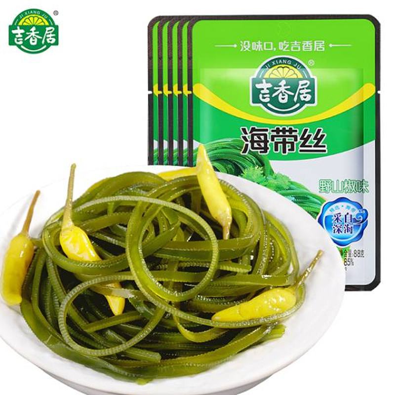 吉香居野山椒海带丝88g  泡菜早餐下饭菜