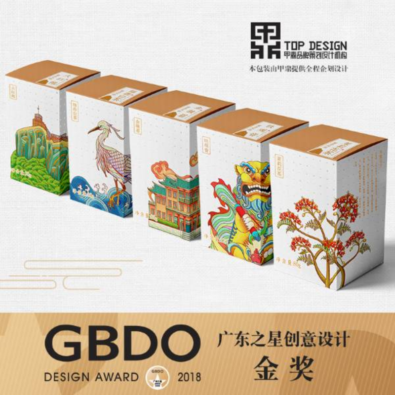 金奖作品《鹭岛风物》茶礼包装设计案例