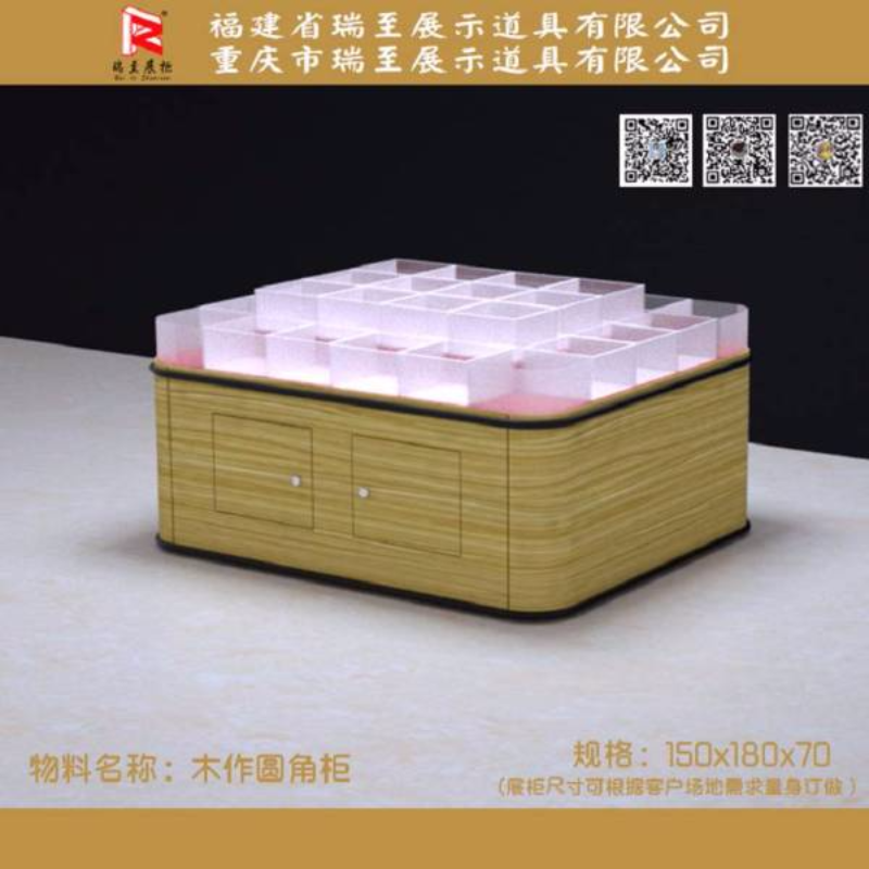 木作圆弧展柜