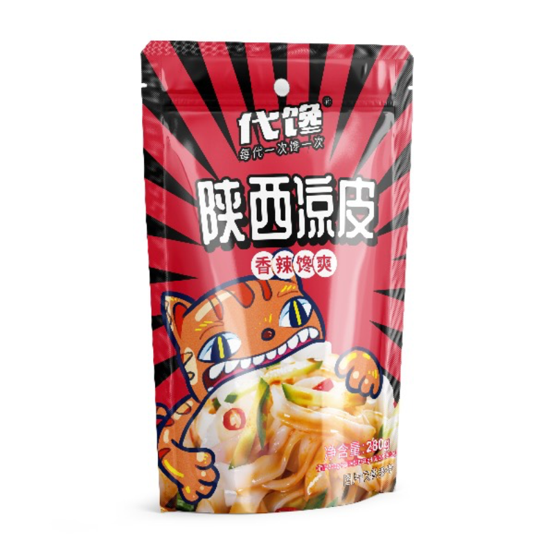 代馋陕西凉皮／面皮／速食／半成品／方便／特色小吃／地方零食／网红／爆品