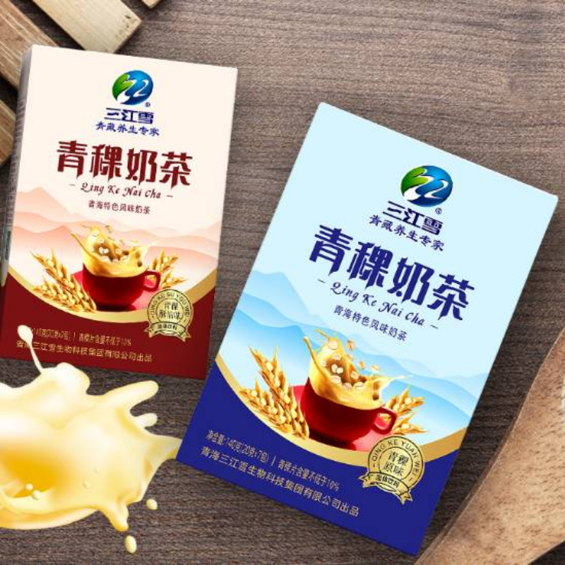 三江雪青稞奶茶140g盒装代餐奶茶