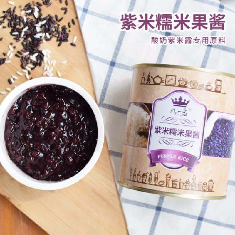 玫瑰、燕麦、紫米糯米酱