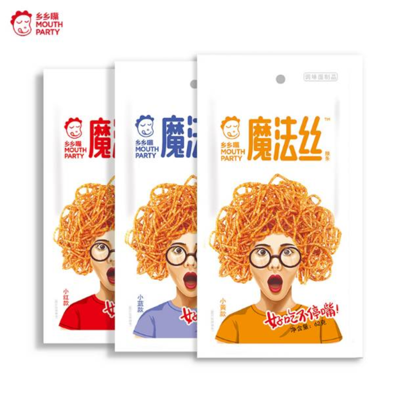 （乡乡嘴）辣条系列-62g魔法丝