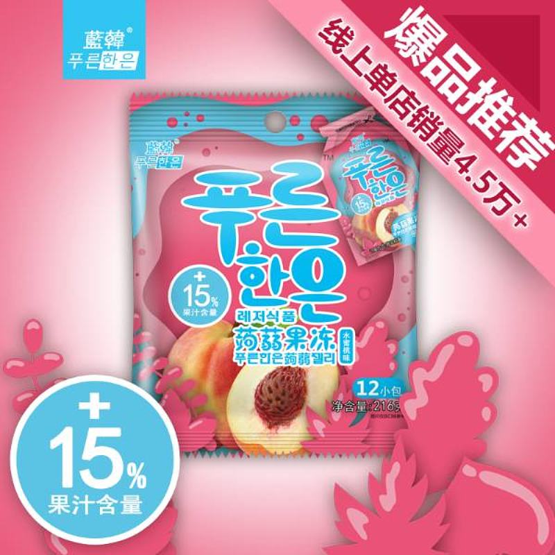 蓝韩牌蒟蒻果汁果冻-水蜜桃味