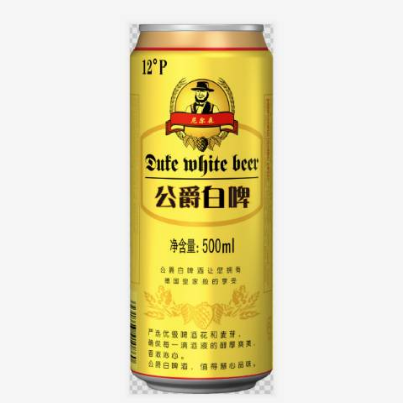 500ML公爵白啤酒