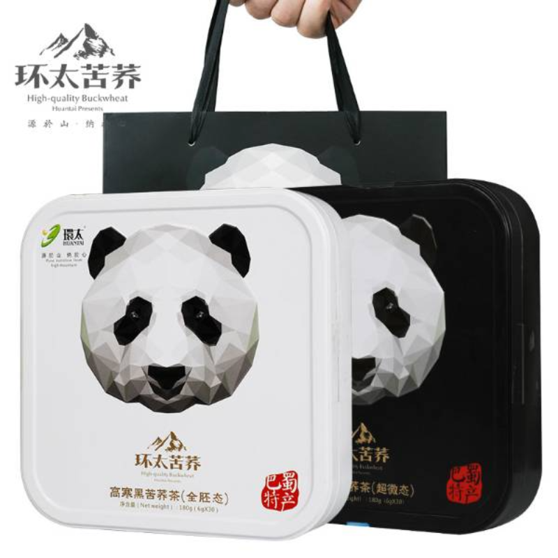 180g黑苦荞茶熊猫礼盒（组合装）