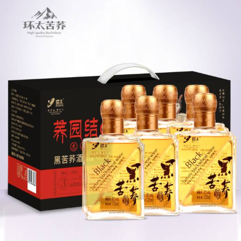 45°荞园结义苦荞酒（125mlX6）