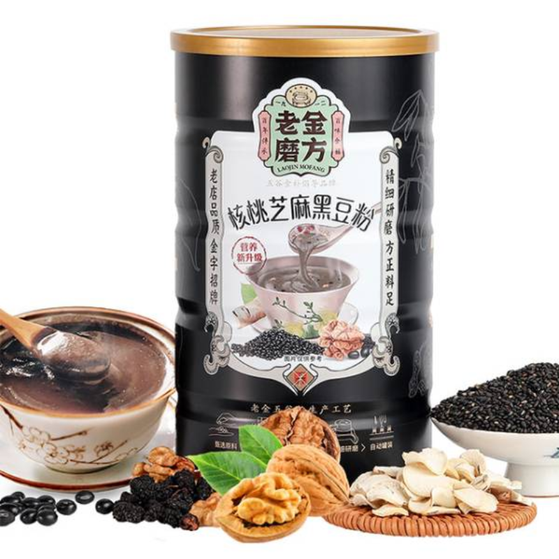 老金磨方核桃芝麻黑豆粉