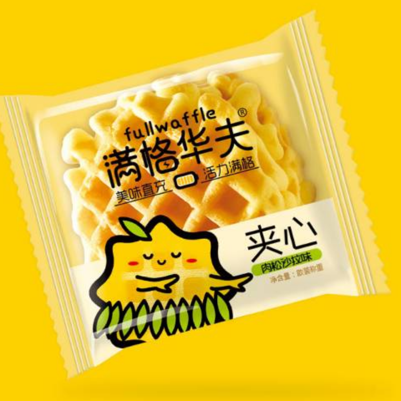 满格华夫肉松沙拉味夹心饼干