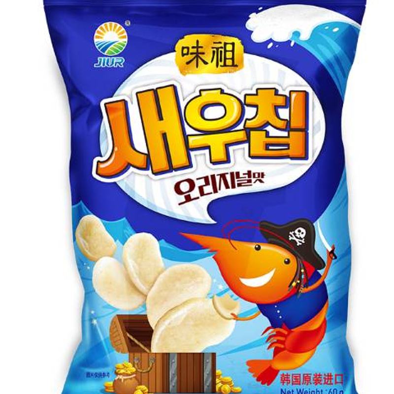 九日味祖原味虾片