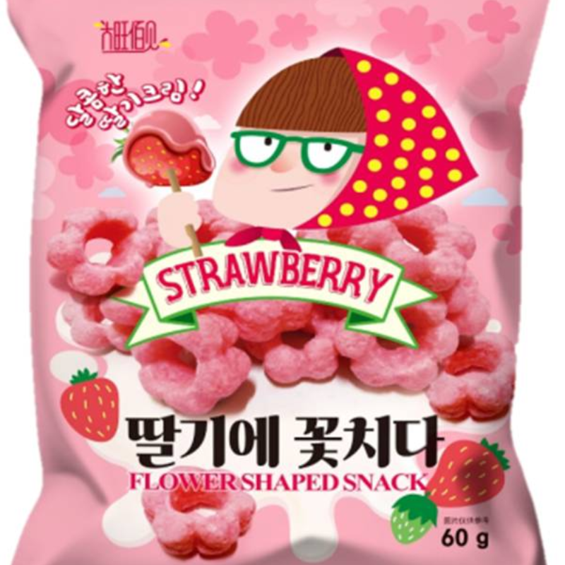 花朵少女心草莓味甜甜圈