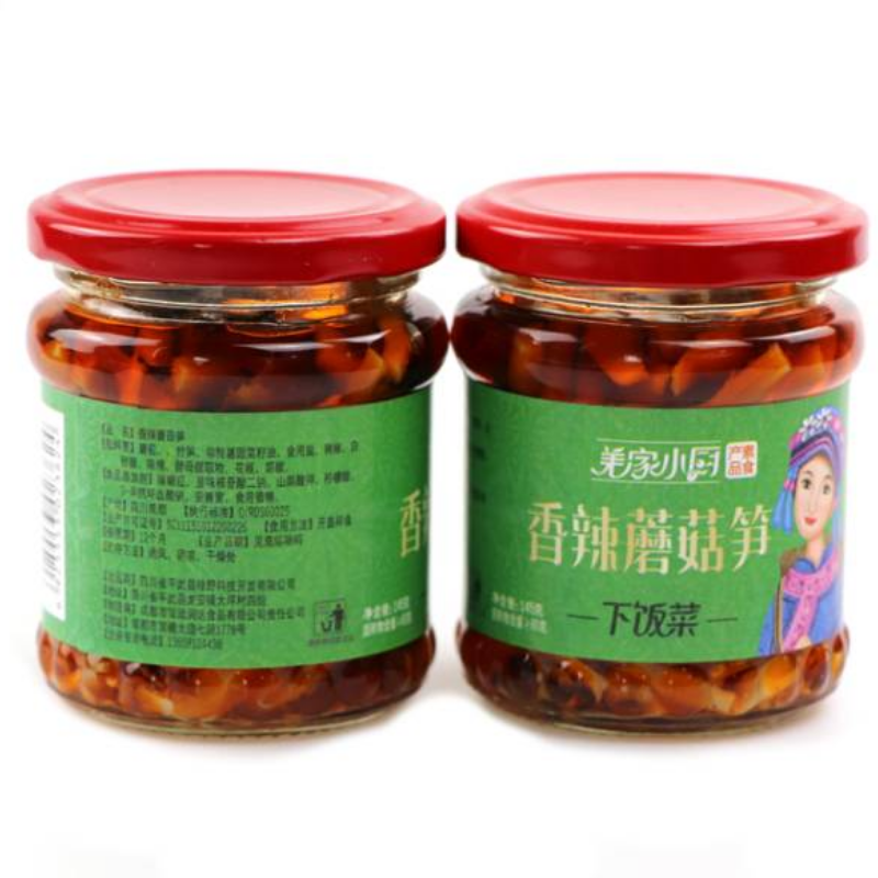 香辣蘑菇笋/香辣魔芋（下饭菜）