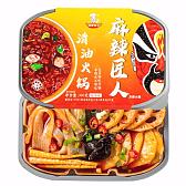 舌尖快线鲜蔬火锅4种中口味清油鲜蔬火锅300克麻辣牛油305g毛血旺475g老坛酸菜350