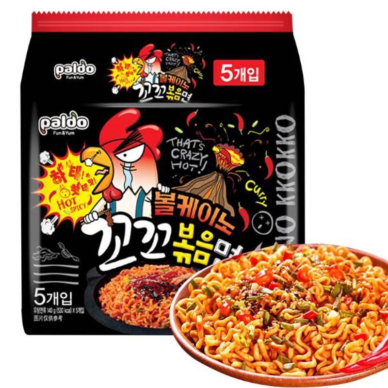 韩国进口 八道 火辣拌面 火鸡面 700g(140g*5包入)