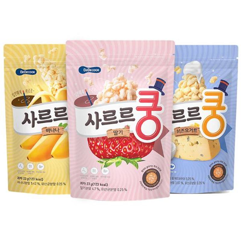 韩国bebecook宝宝厨房益生菌泡芙