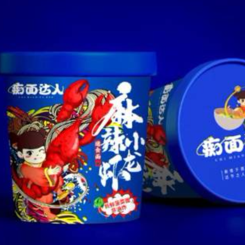 痴面达人非油炸麻辣小龙虾面