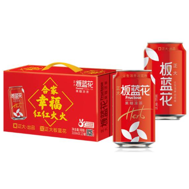 正大板蓝花果糖凉茶（310ml）