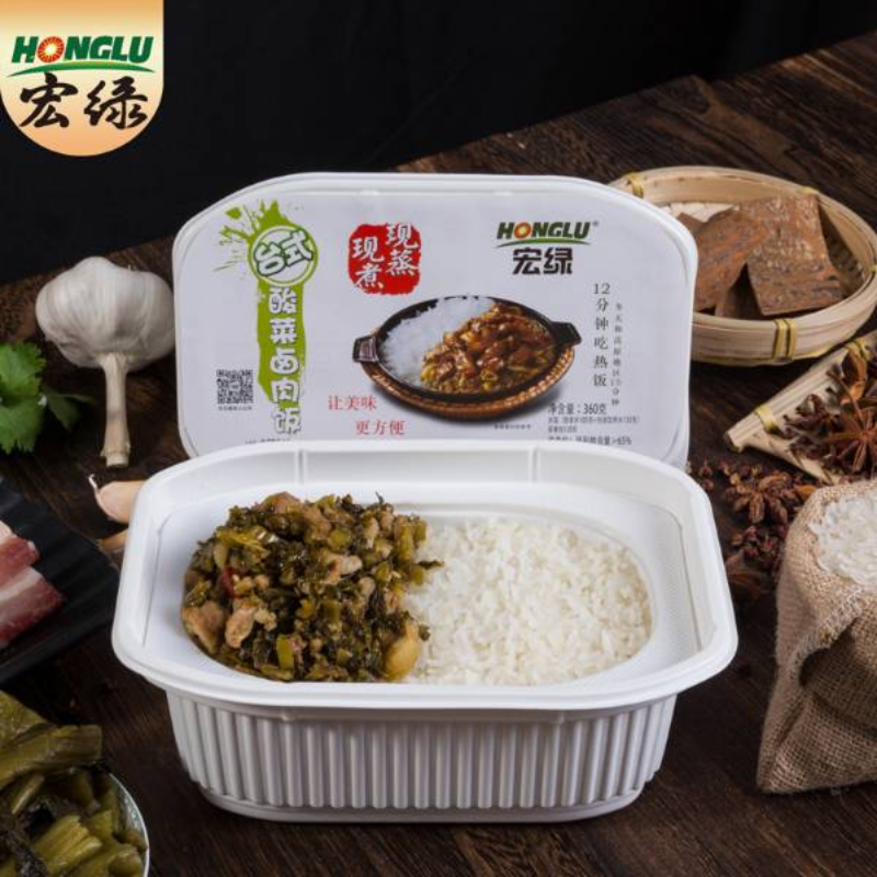 宏绿现蒸现煮米饭360G系列酸菜卤肉饭
