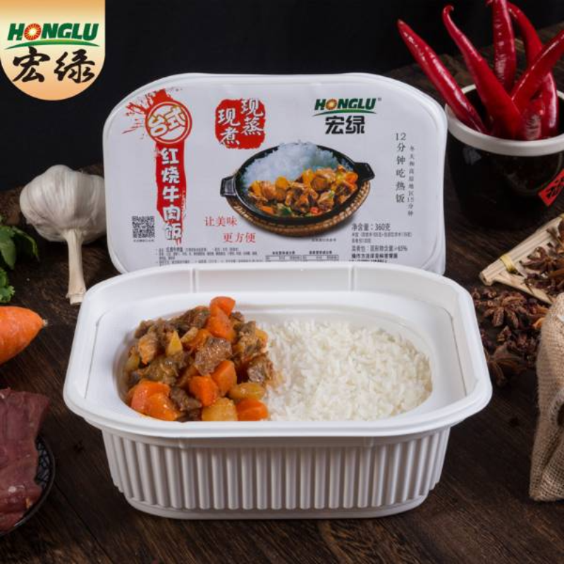宏绿现蒸现煮米饭360G系列红烧牛肉饭