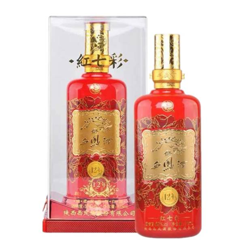 七彩西凤酒（红七彩）（12年）