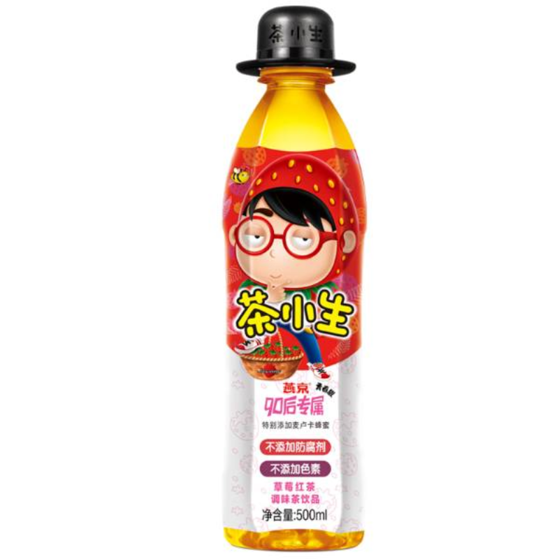 茶小生草莓红茶500ml