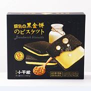 小干粮黑金饼益生菌豆乳味夹心饼干