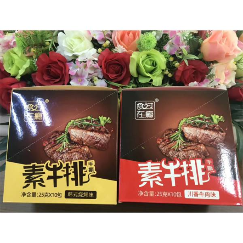 食在过瘾手撕素牛排即食休闲食品小吃