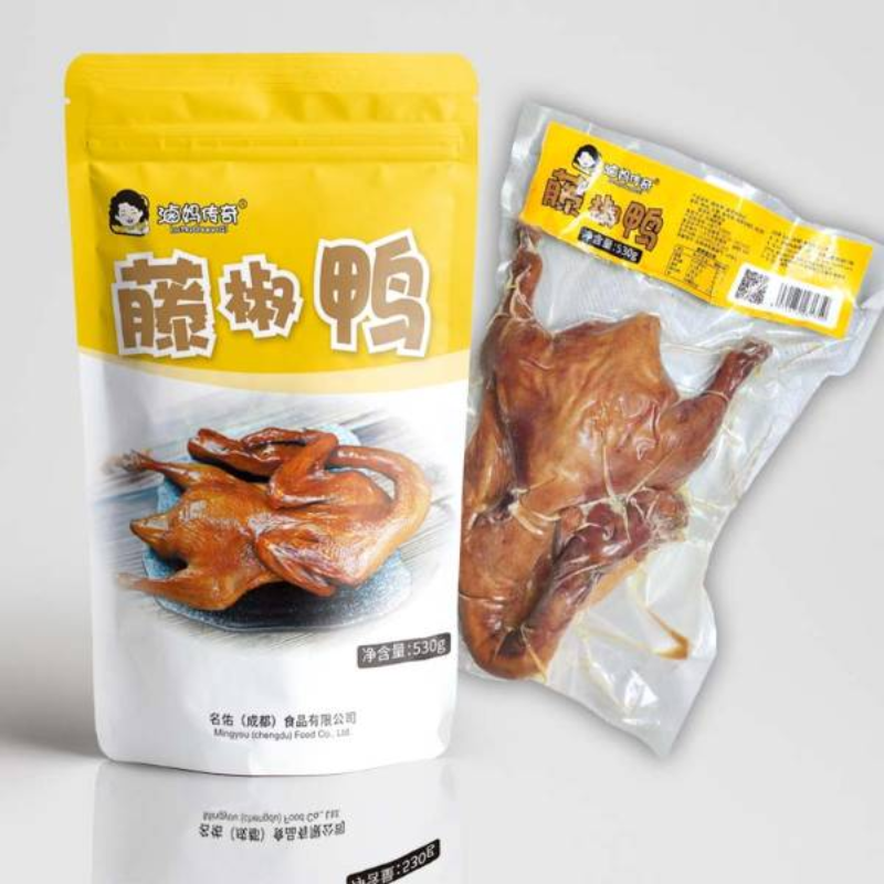 藤椒鸭四川特色小吃卤味鸭 卤妈传奇鸭肉零食 椒麻鸭子