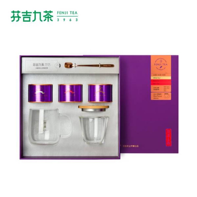 芬吉 悦茶与器 高硼硅无铅玻璃过滤杯 便捷玻璃茶杯