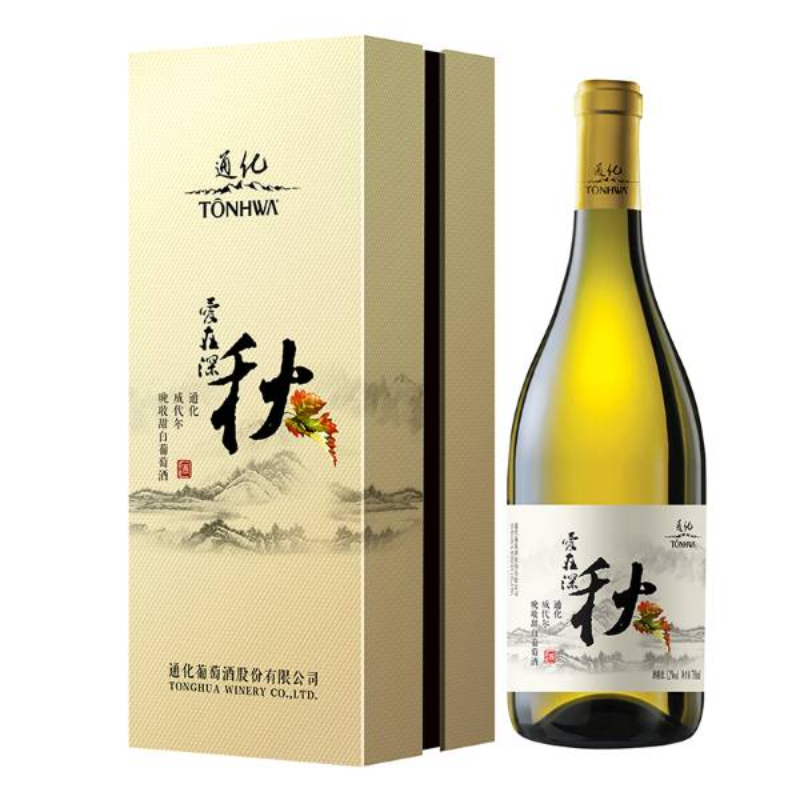 通化 爱在深秋 威代尔 晚收 甜白葡萄酒