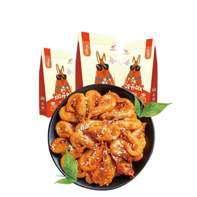 凡佳-脆虾Xia开訫香辣味-虾零食直立袋