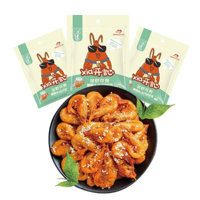 凡佳-脆虾Xia开訫烧烤味-虾零食挂立袋