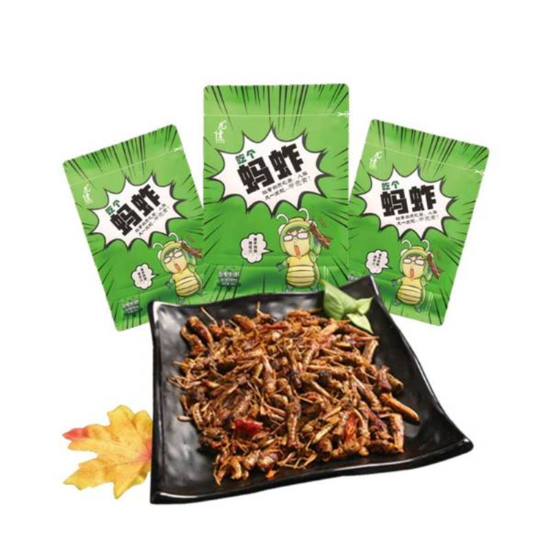 凡佳-香脆蚂蚱吃个蚂蚱烧烤味-蚂蚱零食直立袋