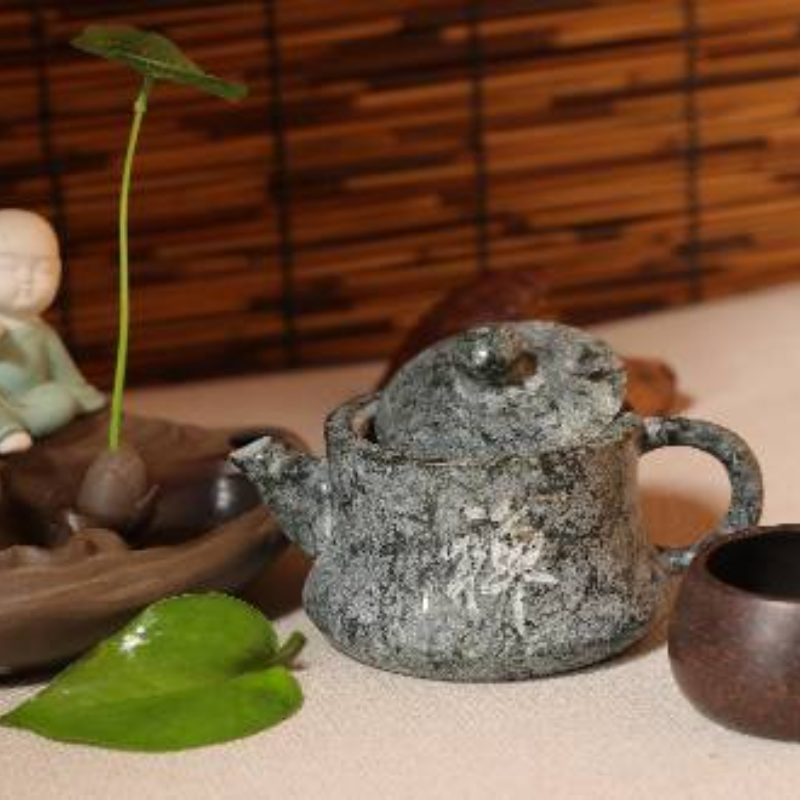 墨脱天然皂石茶具