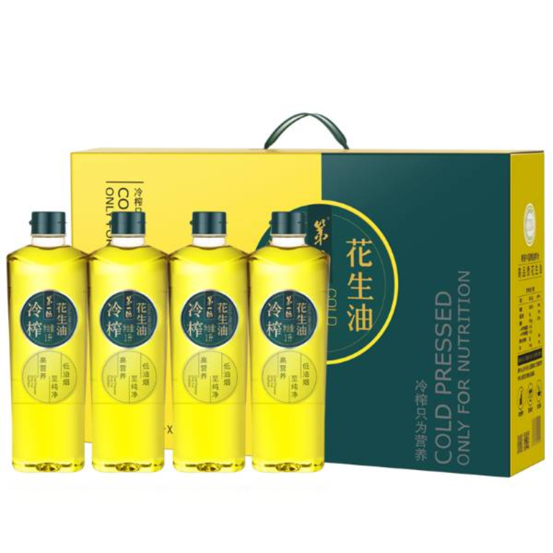 第一坊冷榨花生油1L×4礼盒