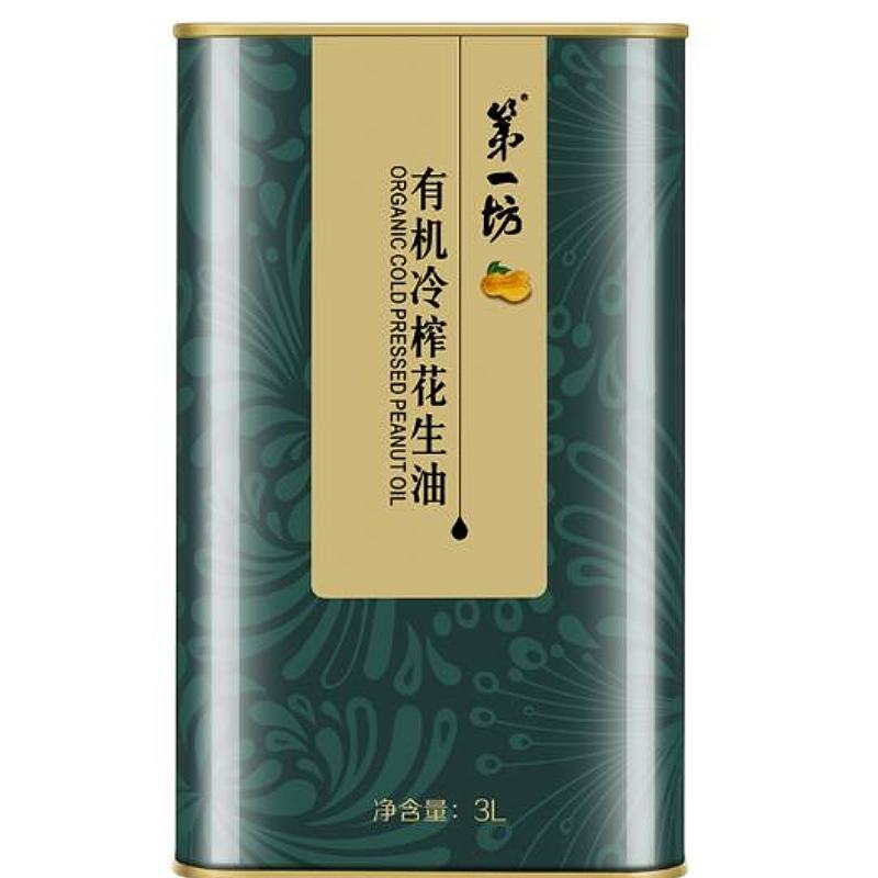 第一坊有机冷榨花生油3L