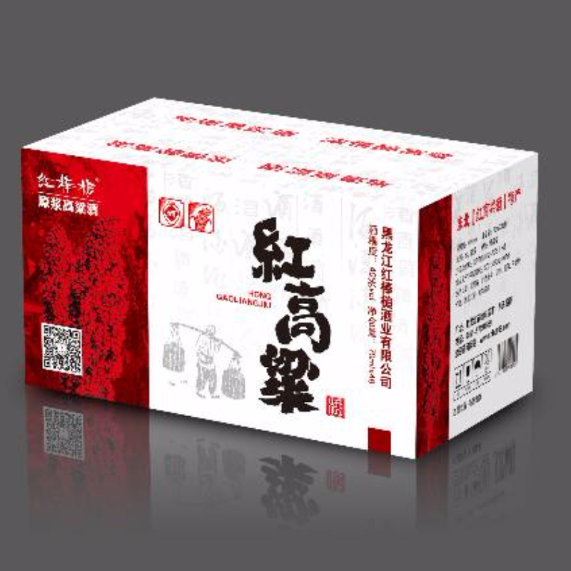 红棒槌牌东北纯粮40°红高粱口杯（48杯装）