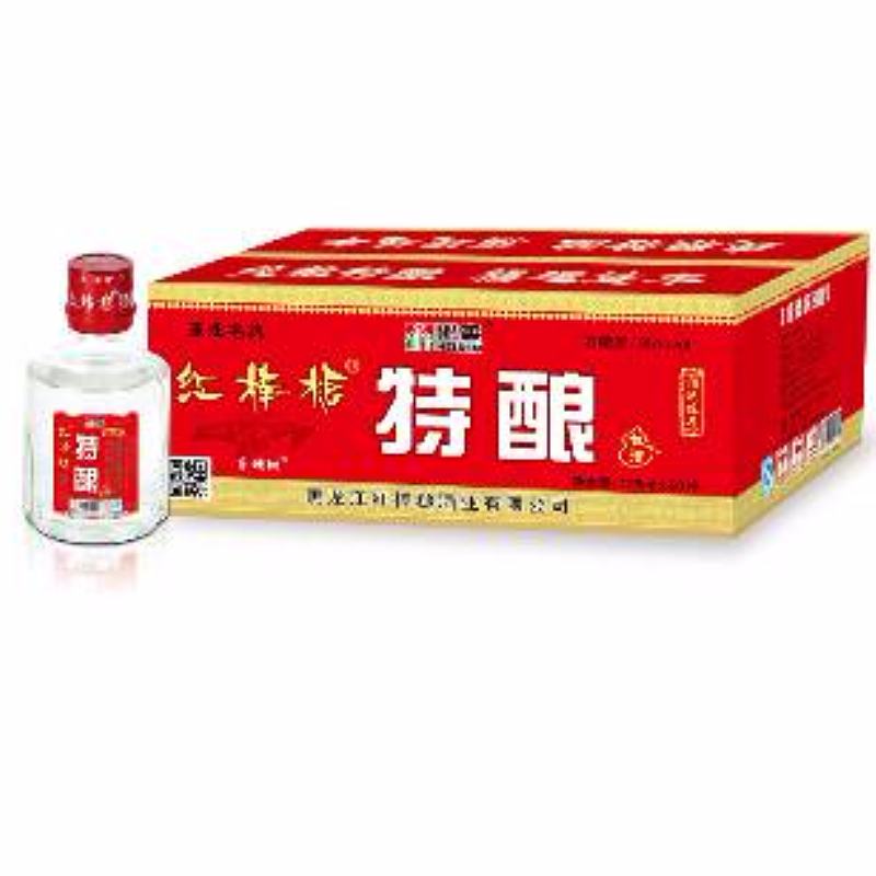 红棒槌牌纯粮特酿白酒【小特酿】35度126ml兼香型(20瓶装)