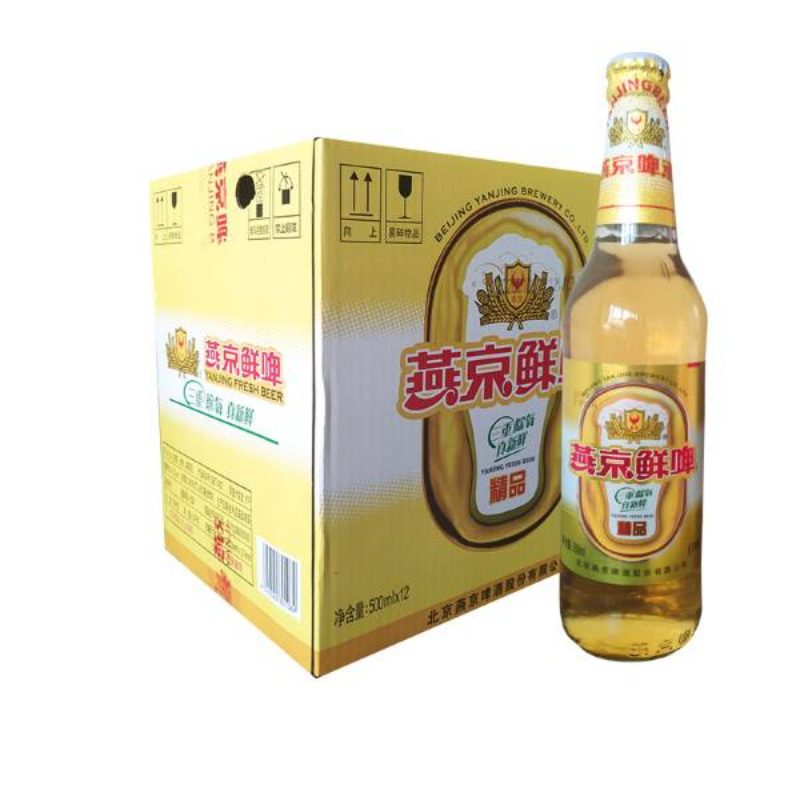 燕京8°P精品鲜啤500ml*12瓶