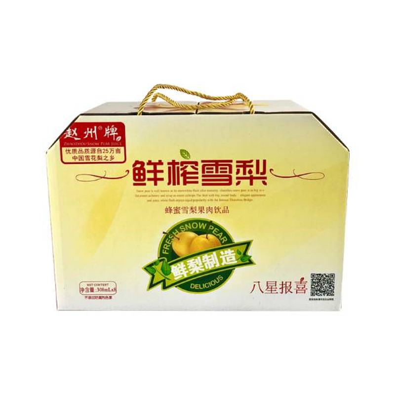 赵州蜂蜜雪梨果肉饮品礼盒308mL
