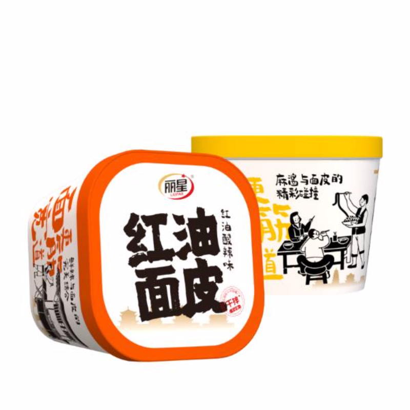 丽星网红红油面皮麻酱面皮