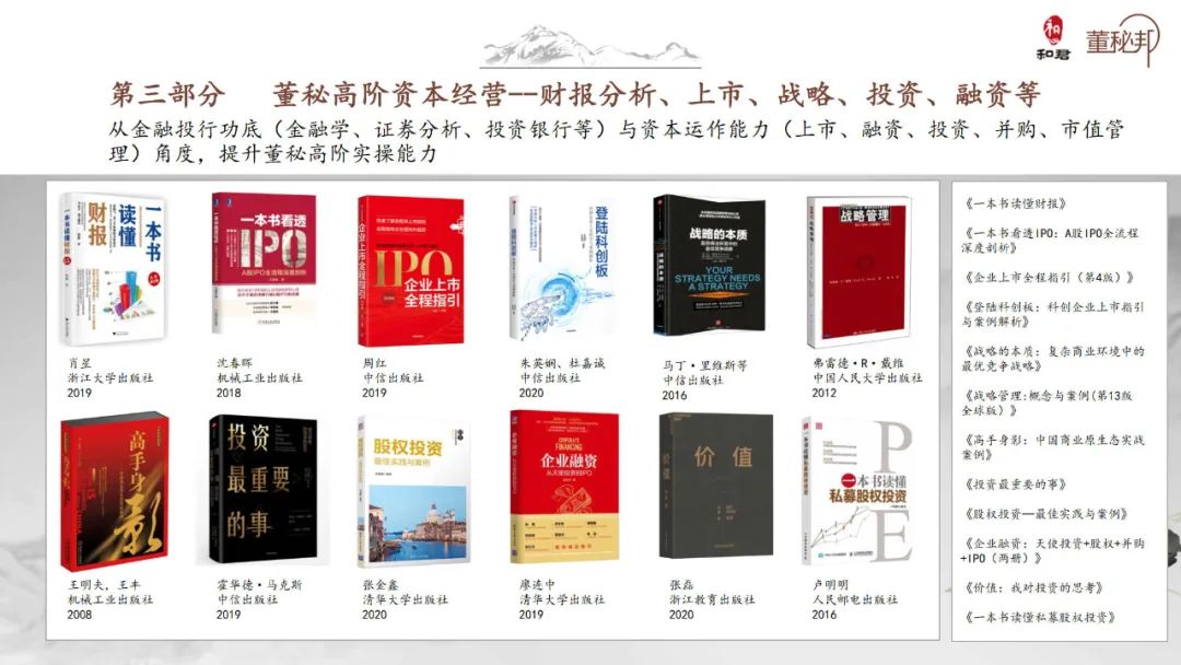 和君董秘书单2021
